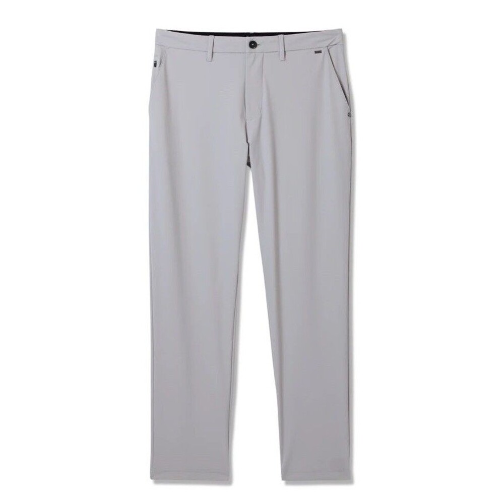 Vuori Pants Mens Gray Aim Chino Stretch Athletic Slim Fit Lightweight Pant Large